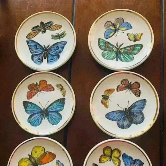 1960s Italian Porcelain Coasters by Bucciarelli Milano - Picture 2 of 9